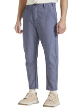 Calça Forum Masculina Sarja Alencar Botone Azul Escuro