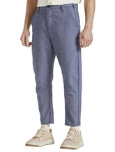 Calça Forum Masculina Sarja Alencar Botone Azul Escuro