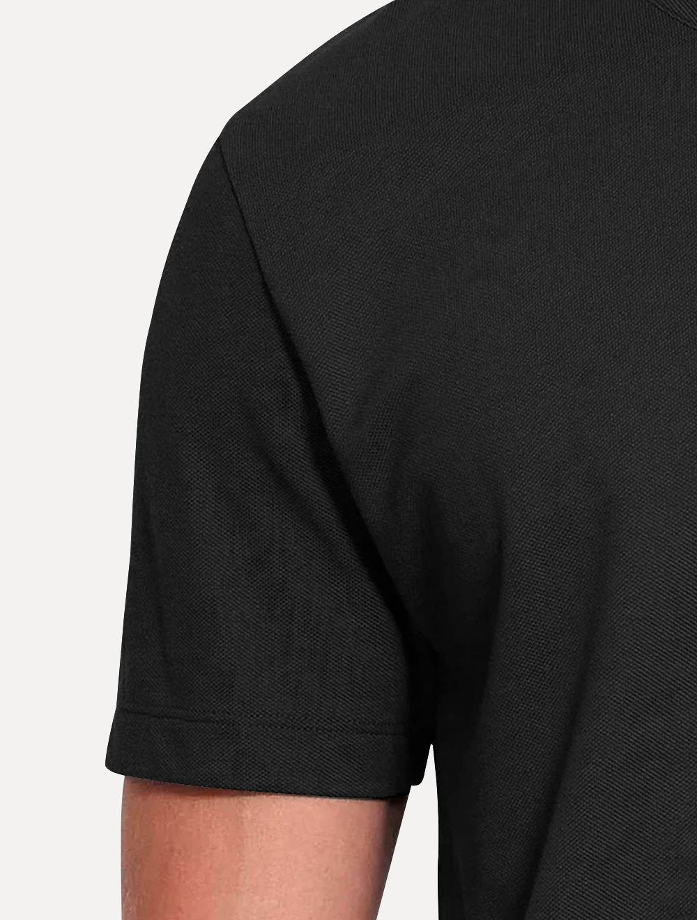 Camiseta Aramis Masculina Regular Piquet Gola Portuguesa Preta