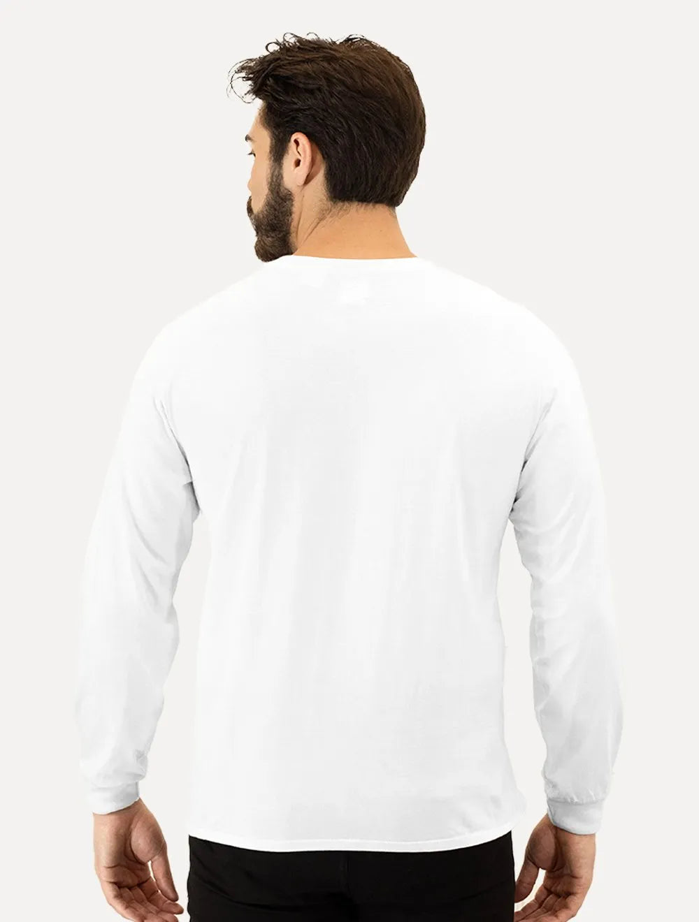 Blusa Levis Masculina Manga Longa Original Housemark Branca
