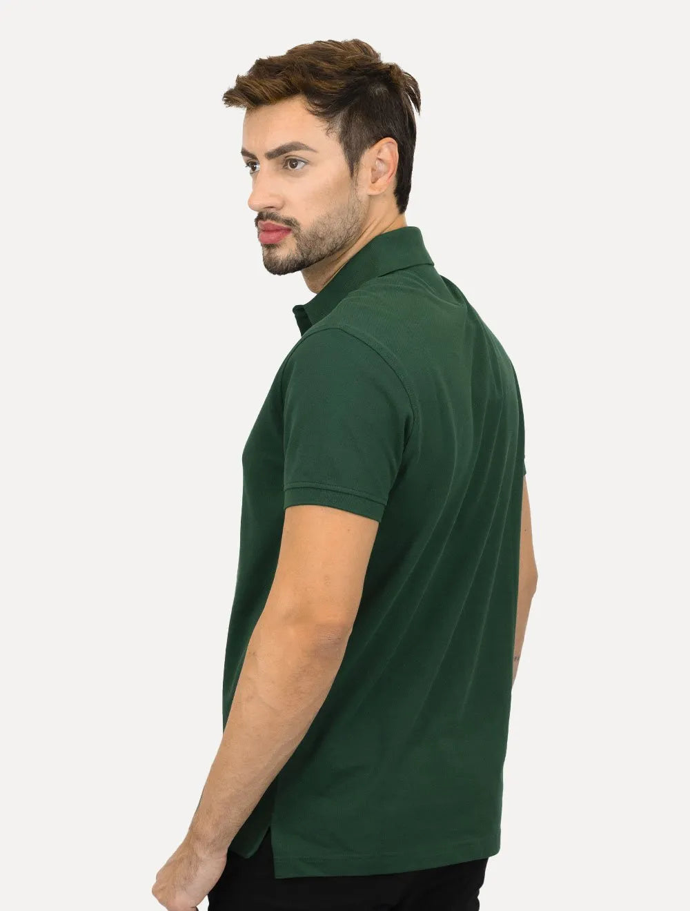 Polo Tommy Hilfiger Masculina Regular Piquet 1985 Verde Escuro