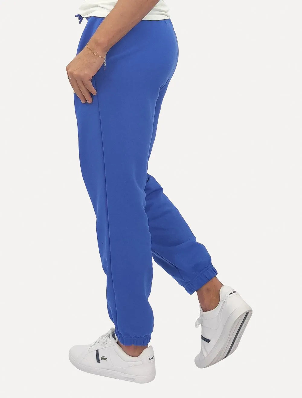 Calça Lacoste Masculina Moletom Jogger Print Logo Azul