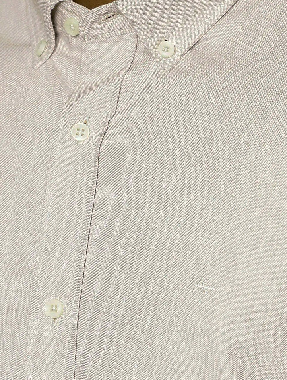 Camisa Aramis Masculina Slim Oxford Planalto Caquí Médio
