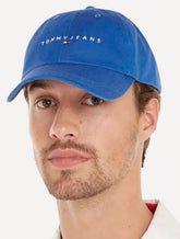 Boné Tommy Hilfiger Masculino Linear Logo Azul Royal