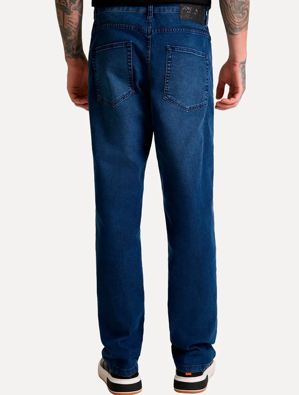 Calça John John Jeans Masculina Straight Cartagena Azul Médio