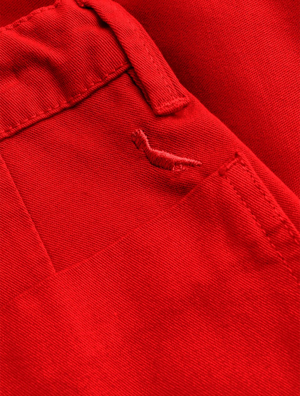 Bermuda Reserva Infantil Sarja Alfaiataria Vermelho