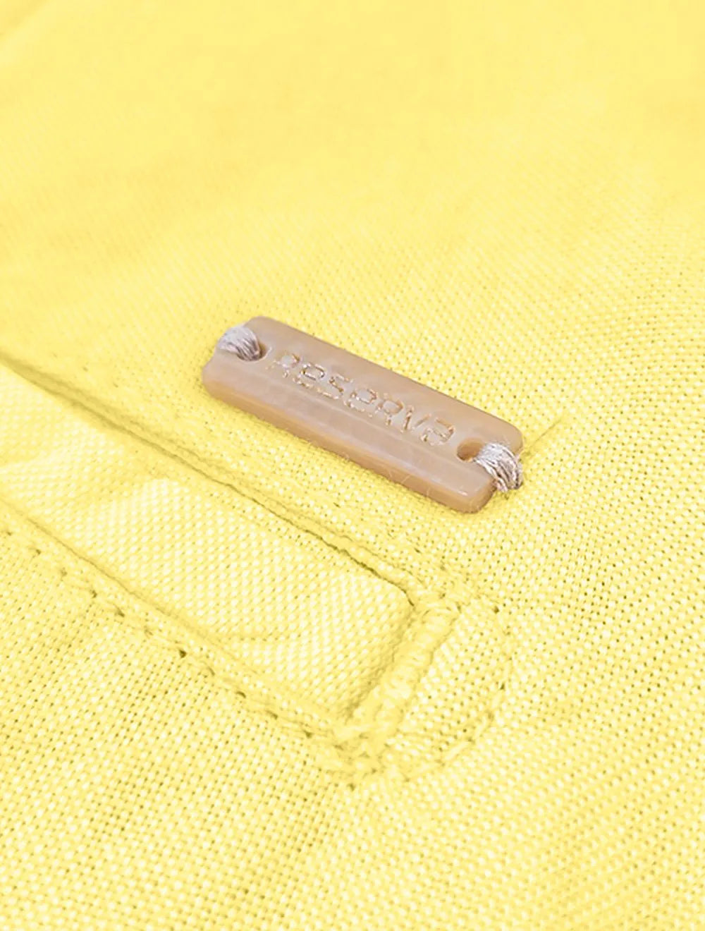 Bermuda Reserva Masculina Eco Viscose Lisa Amarela