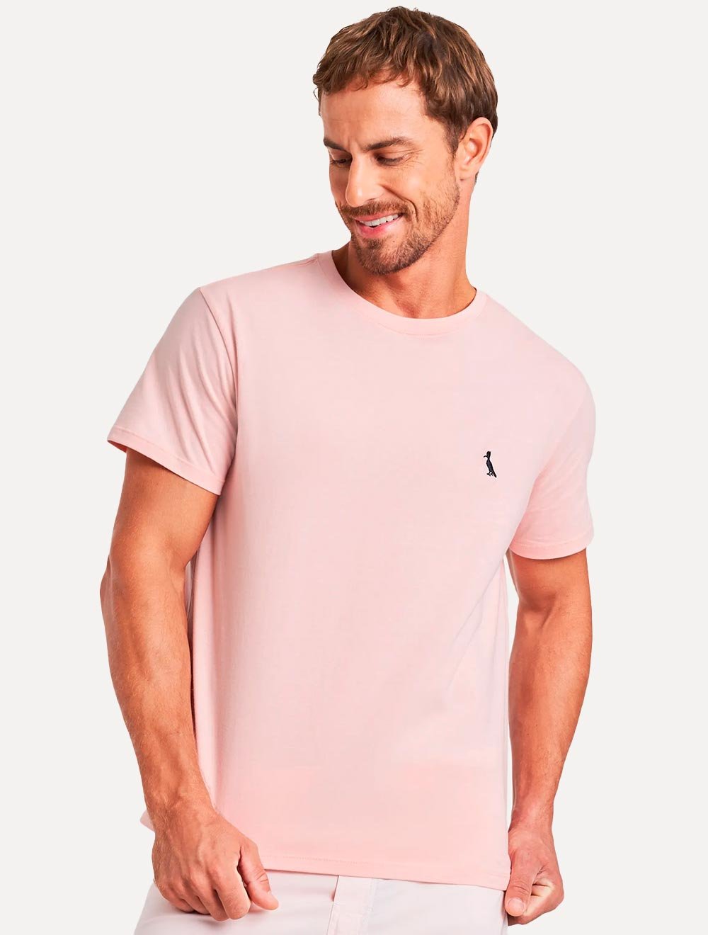 Camiseta Reserva Masculina Basic Navy Woodpecker Rosa
