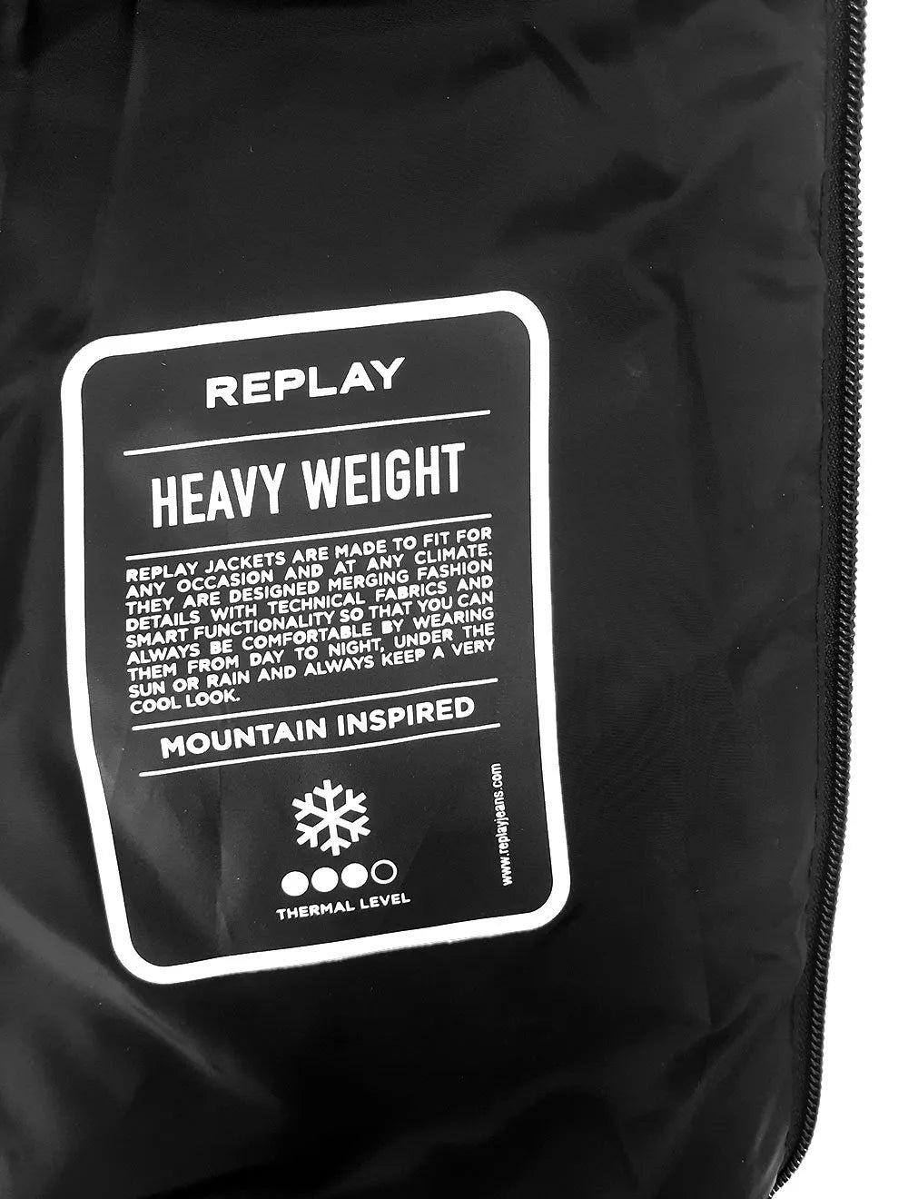 Jaqueta Replay Masculina Nylon Bicolor Preta
