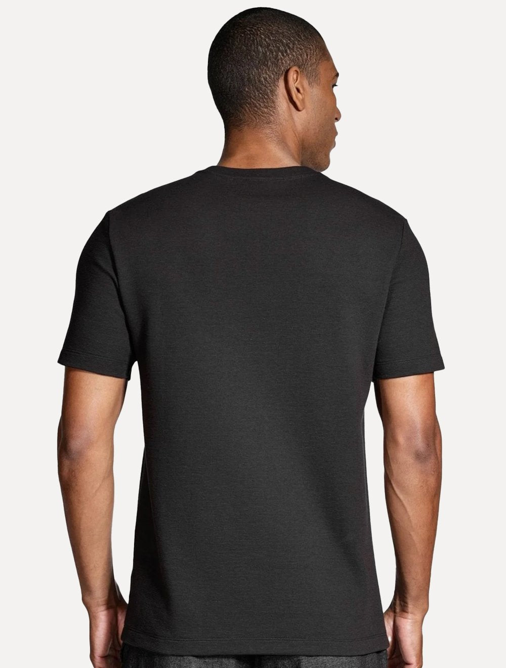 Camiseta Aramis Masculina Regular Textura Ottoman Preta