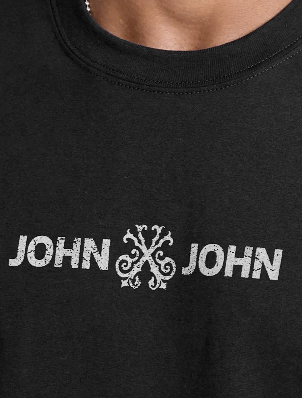 Regata John John Masculina Relaxed Fit Flat Logo Black