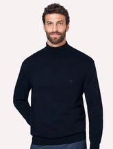 Blusa Dudalina Masculina Tricot Cacharel Cotton Azul Marinho