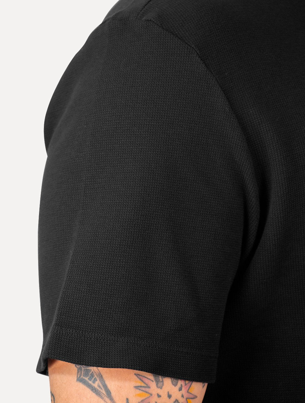 Camiseta Original Penguin Masculina Piquet Patch Preta