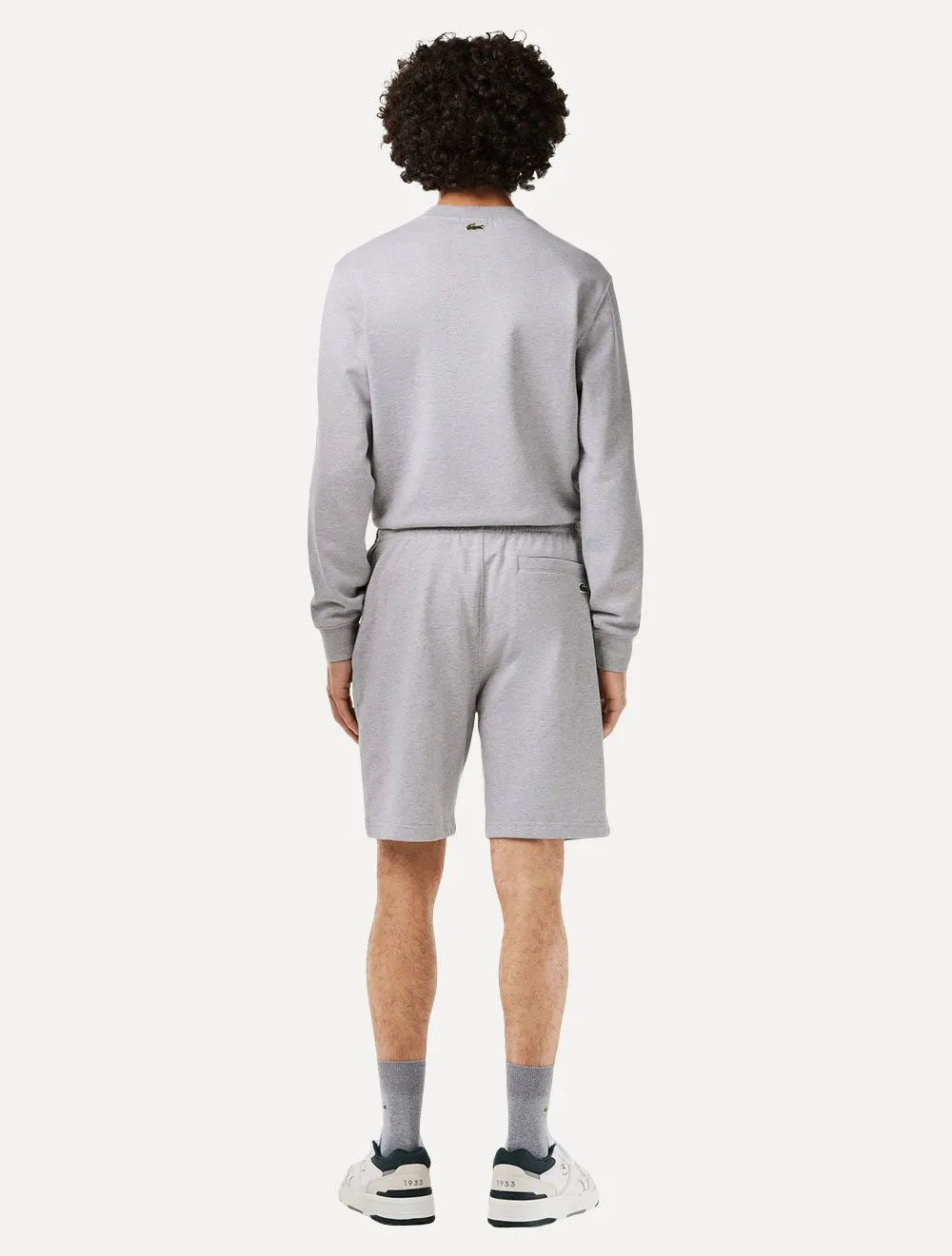 Kit Bermudas Masculina Calvin Klein Jeans e Lacoste | Moletom Preta/Cinza Mescla
