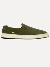 Tênis Osklen Masculino Slip On Bossanova Camurça Verde Escuro