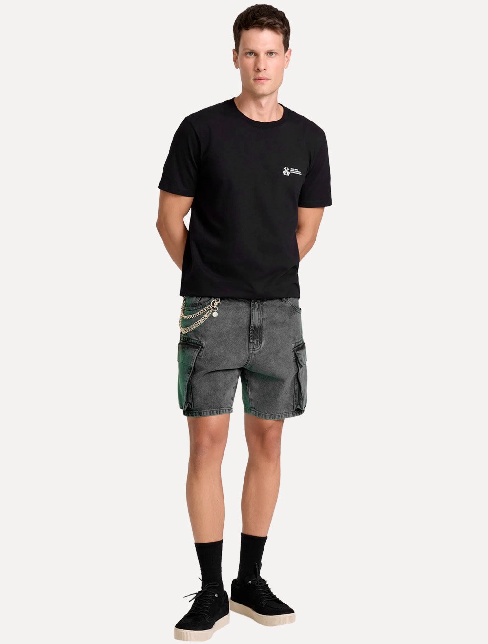 Camiseta John John Masculina Regular Fit Established 2006 Preto