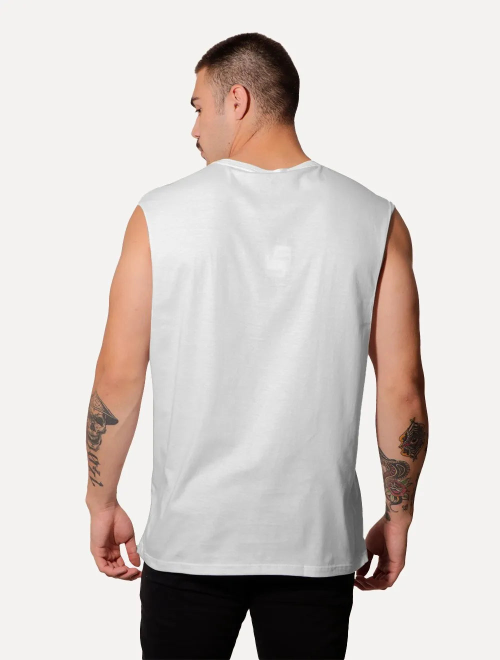 Regata John John Masculina JJ Logo Branca