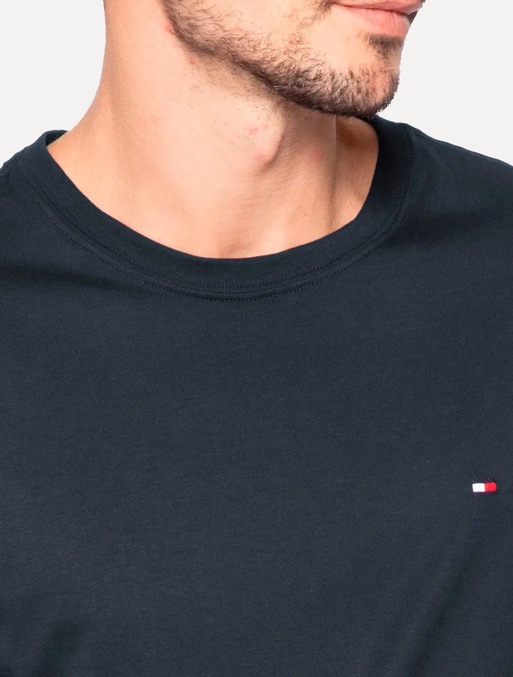 Camiseta Tommy Hilfiger Masculina Regular Core Pima Azul Marinho