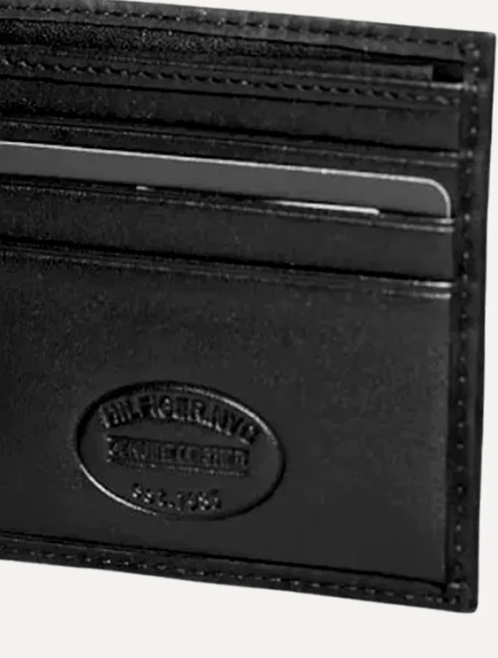 Carteira Tommy Hilfiger Masculina Couro Johnson Mini CC Wallet Preta