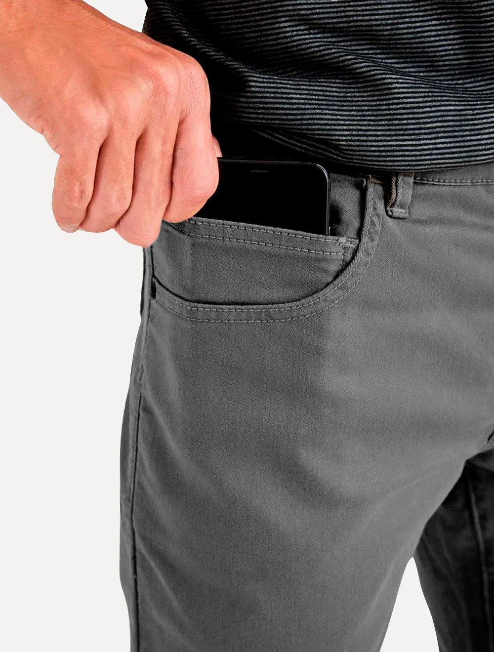 Calça Reserva Jeans Masculina Slim Color Cinza Claro