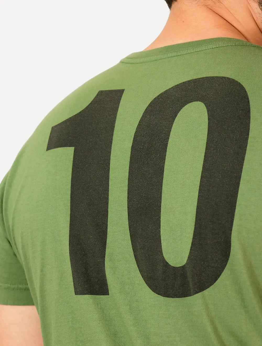 Camiseta Osklen Masculina Regular Brasão Futebol Verde