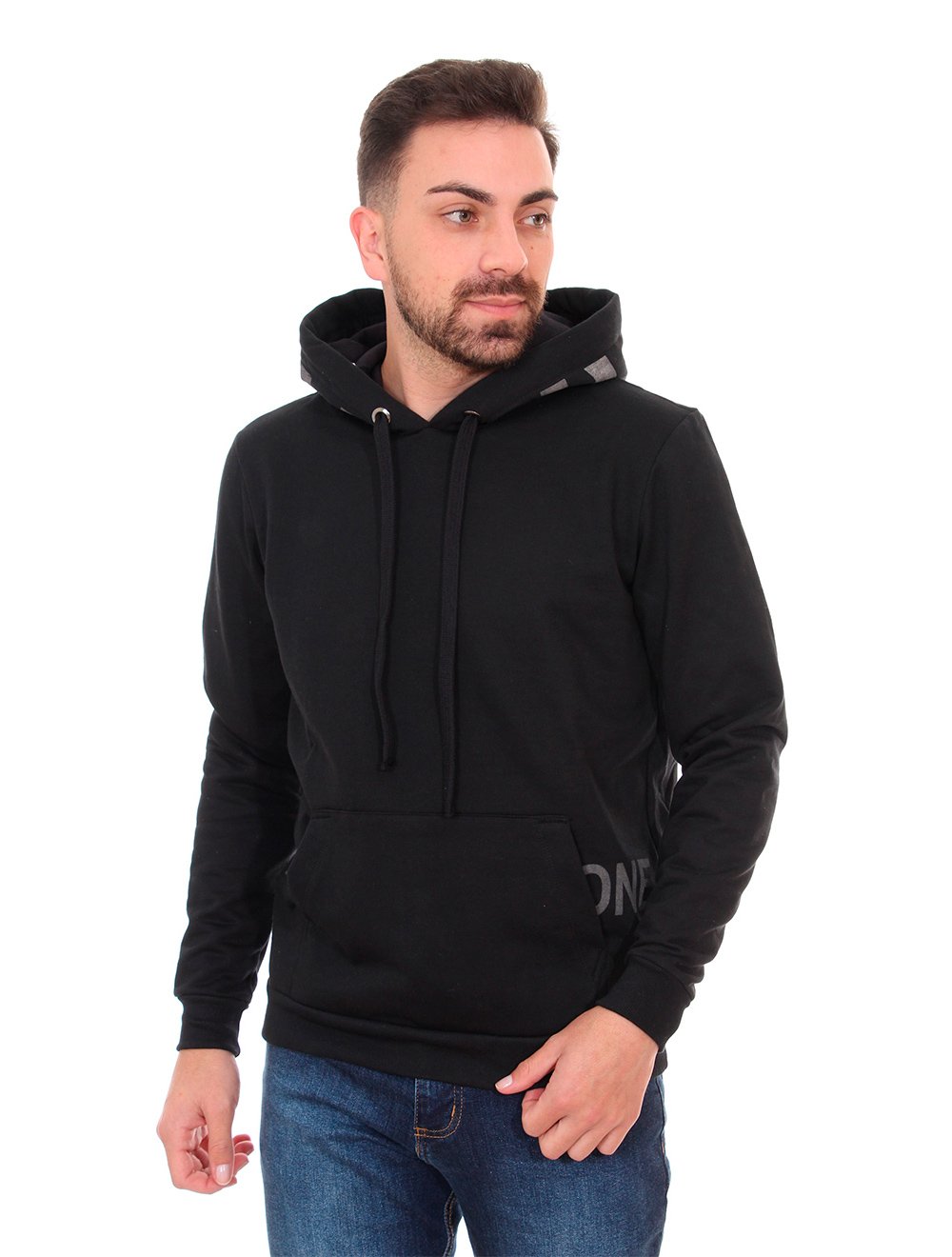 Moletom Replay Masculino Hoodie Eight One Preto