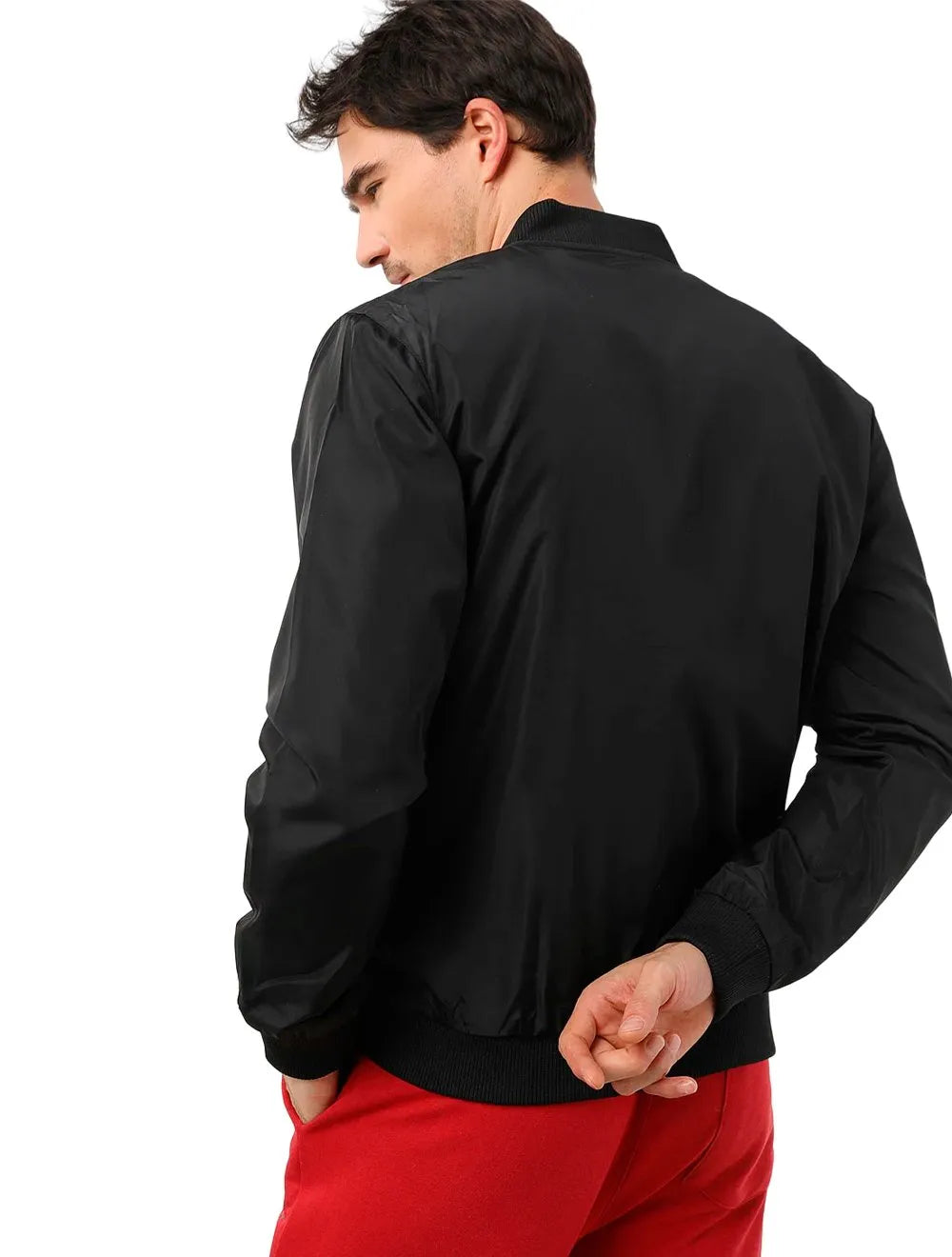 Jaqueta Ellus Masculina Nylon Light Logo Chest Preta