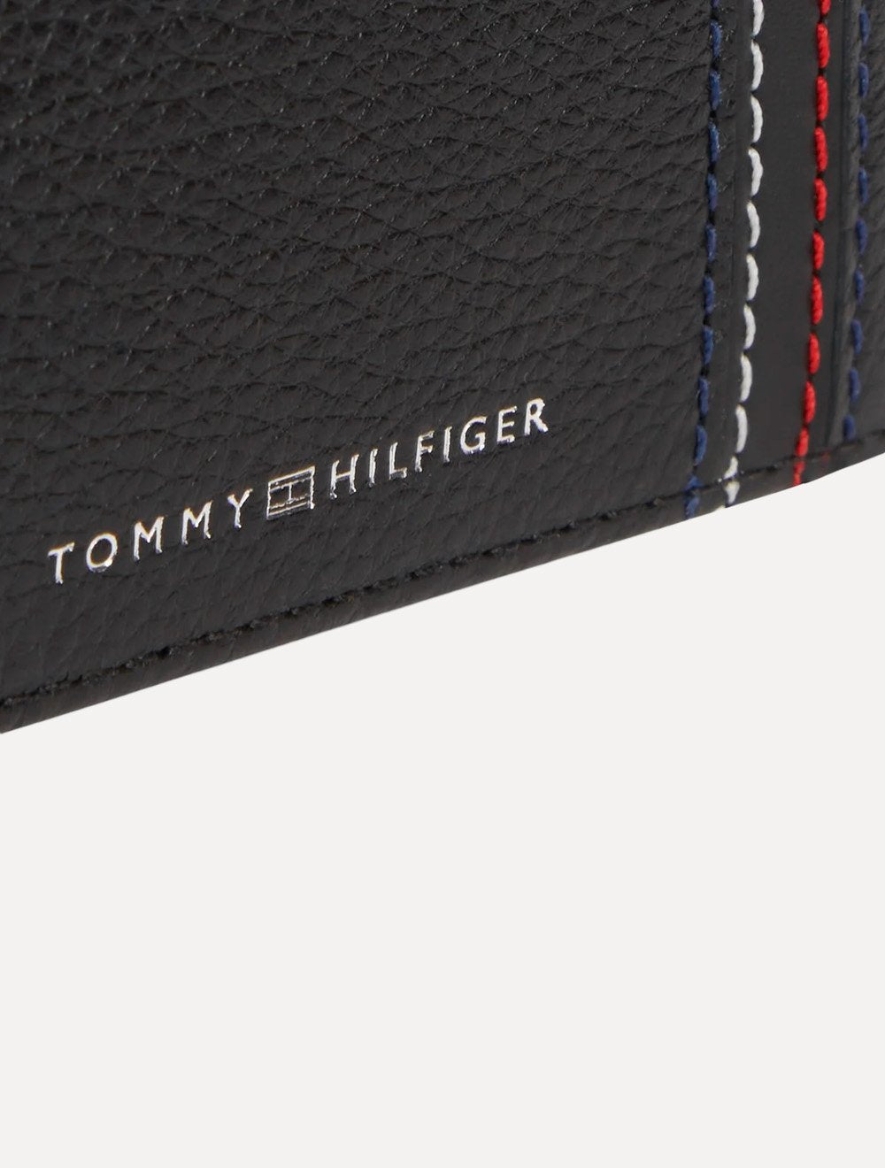 Carteira Tommy Hilfiger Porta Cartão Couro Centarl CC Holder Preta