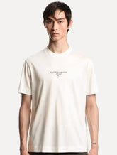 Camiseta Empório Armani Masculina Jersey Logo Chest Off-White