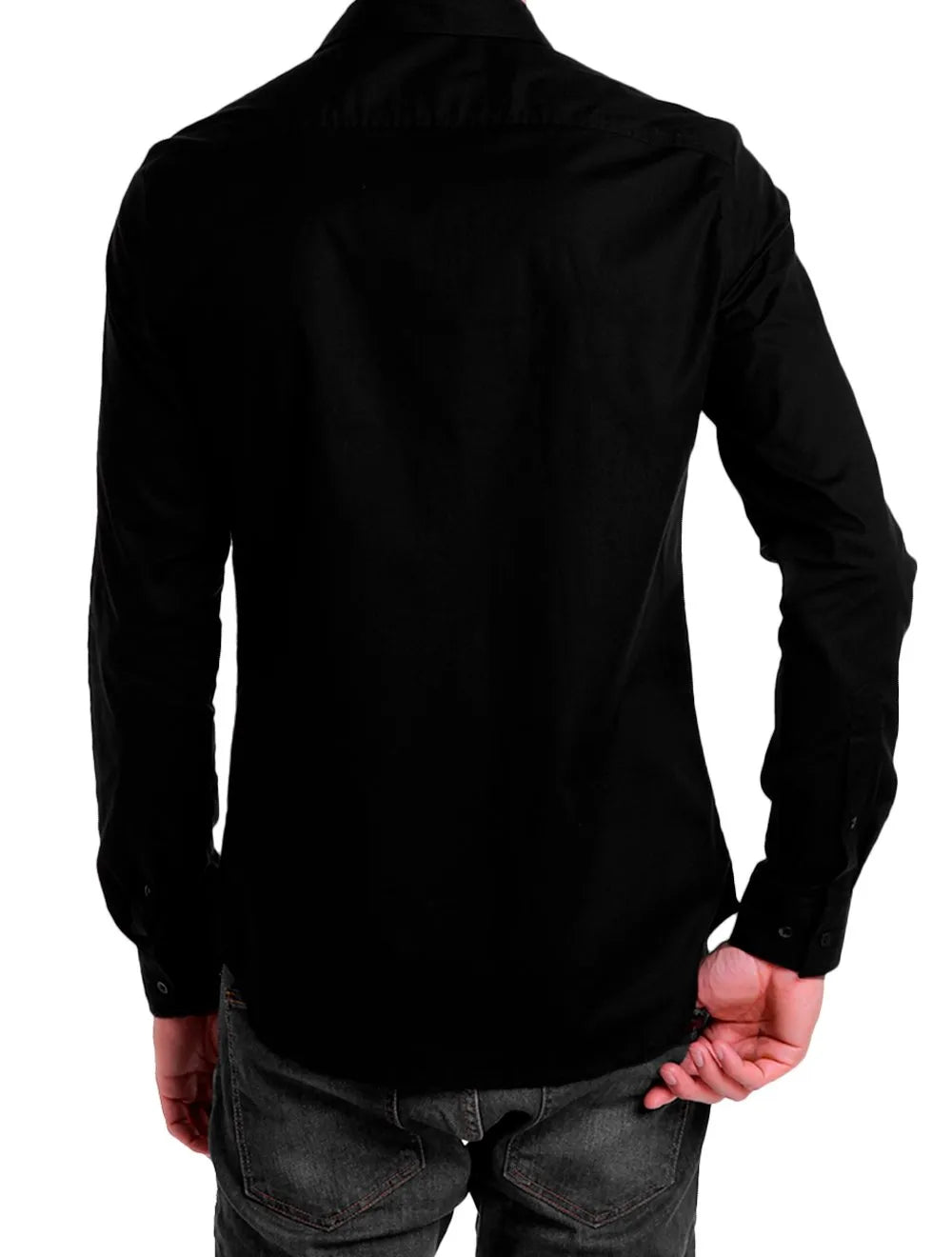 Camisa John John Masculina New Slim Logo Preta