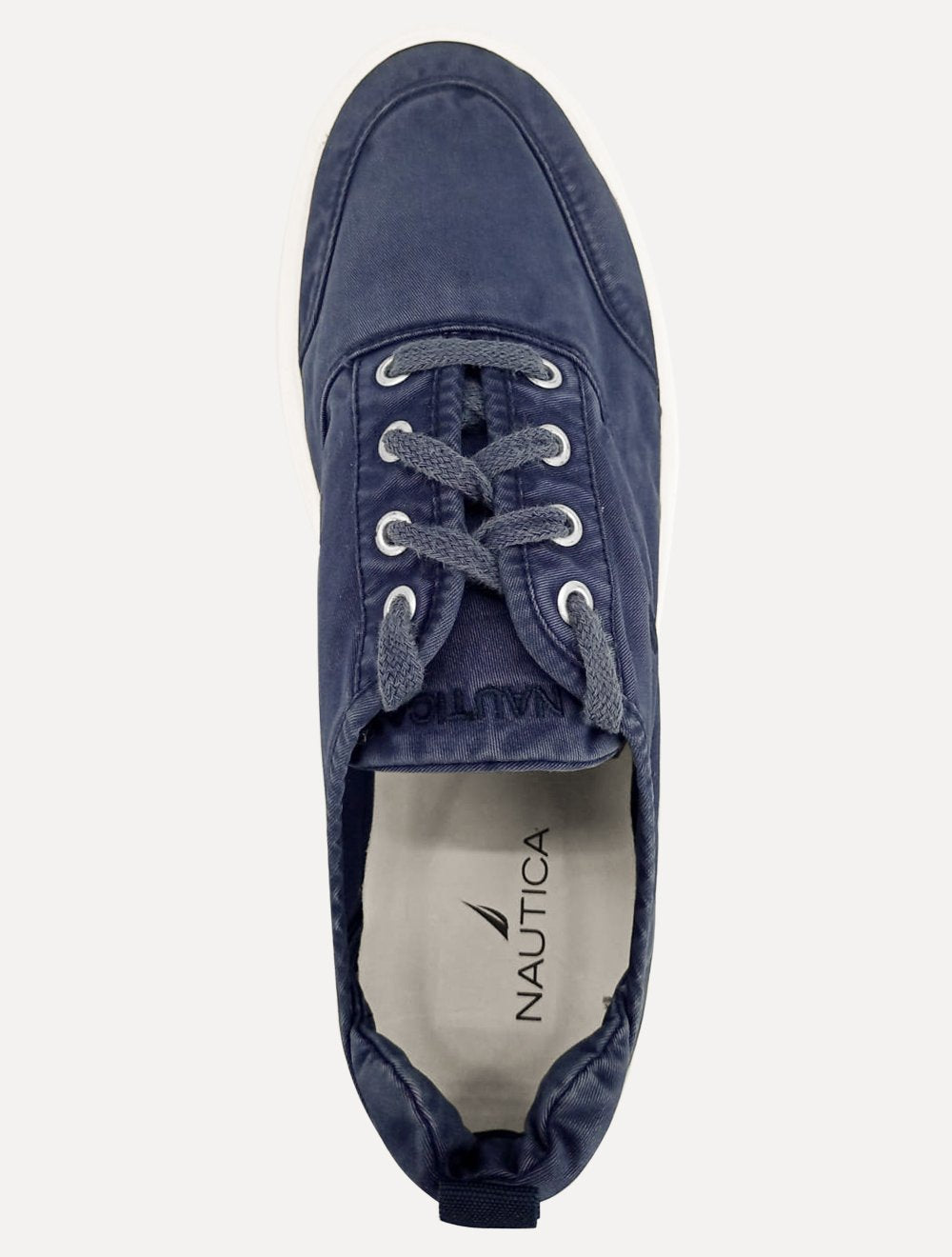 Tênis Nautica Masculino Denim Sailboat Logo Azul Marinho
