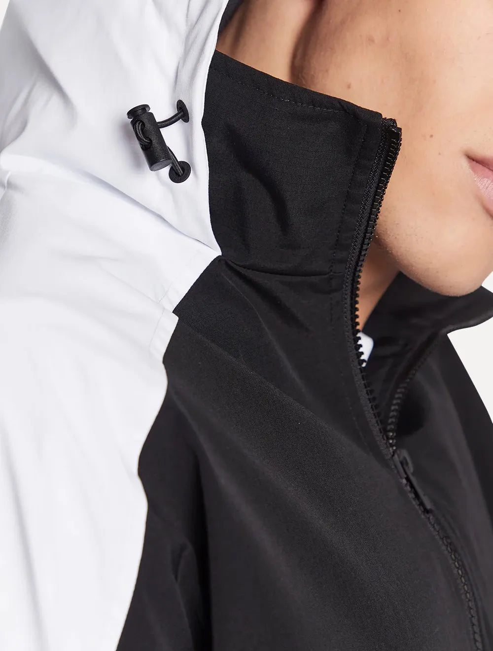 Jaqueta Calvin Klein Jeans Bomber Hoodie Colorblock Preta