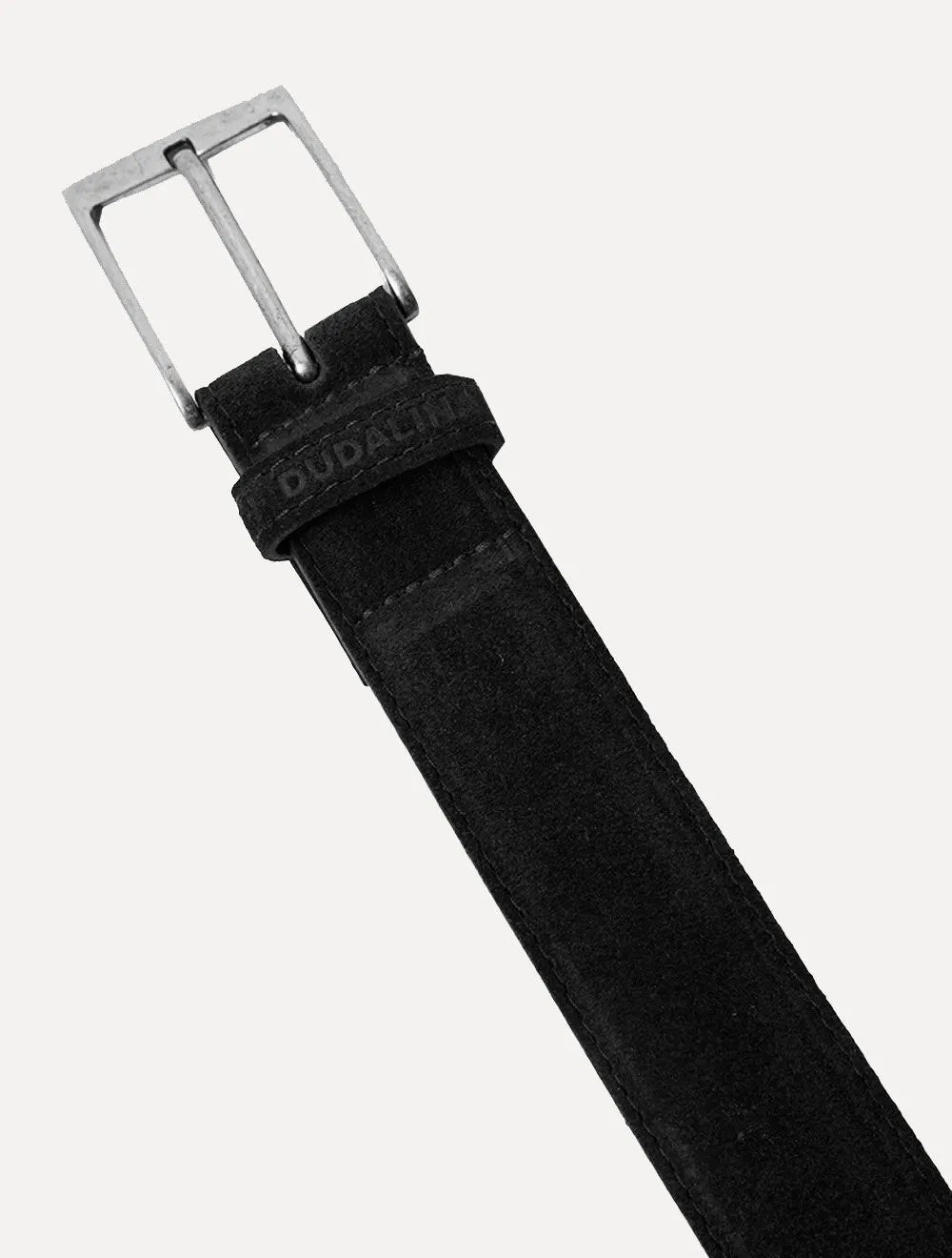 Cinto Dudalina Masculino Couro Camurça Preto