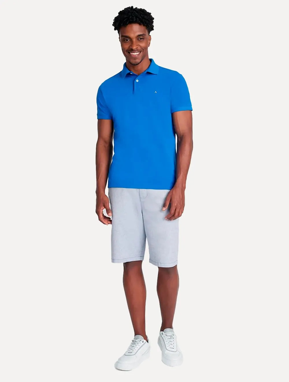 Polo Aramis Masculina Basic Piquet Azul Royal