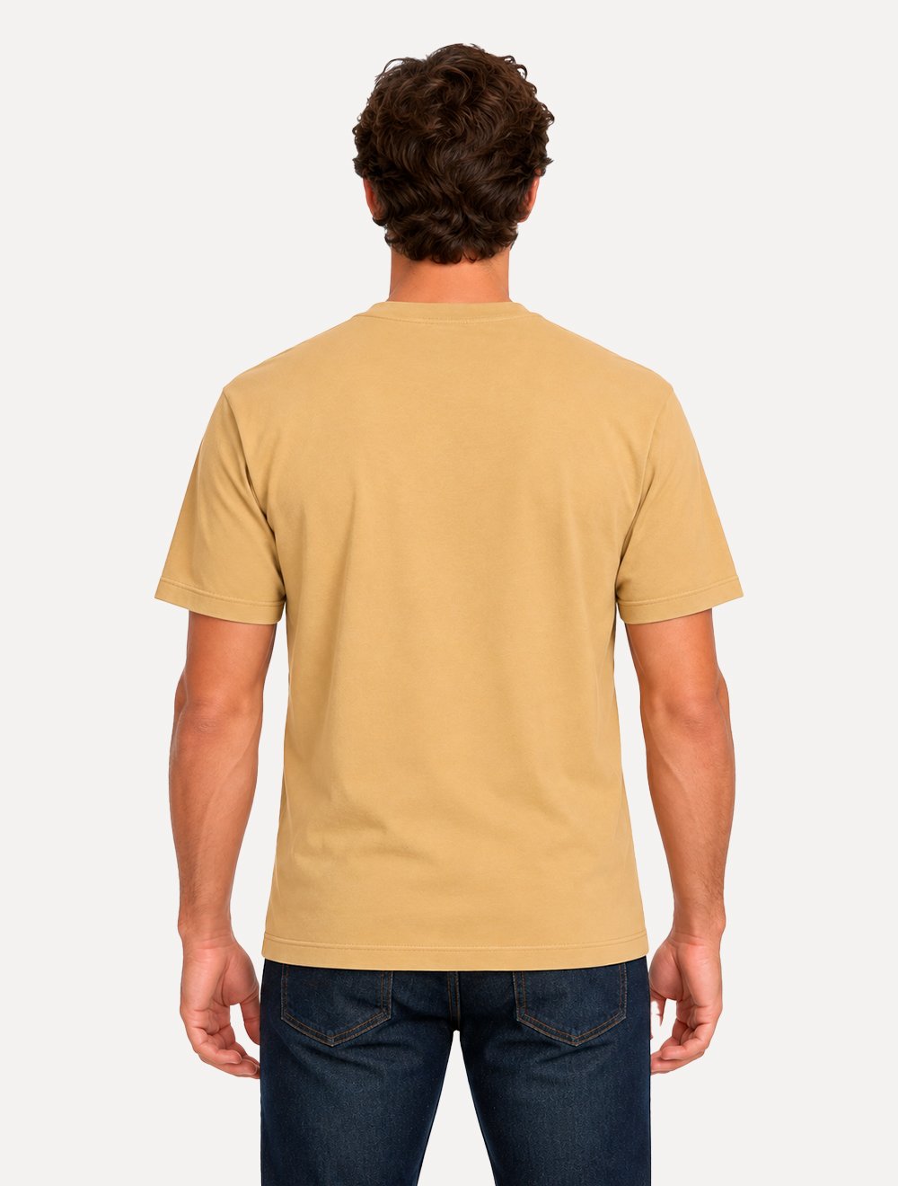 Camiseta Tommy Jeans Masculina Slim Linear Chest Cáqui