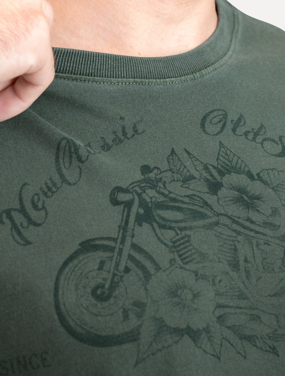Camiseta Ellus Masculina Cotton Fine Old School Verde Escuro