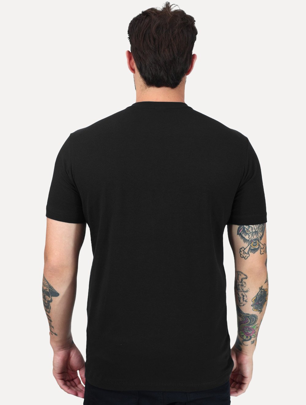 Camiseta King & Joe Masculina Premium Cotton Flex Estampada Preto