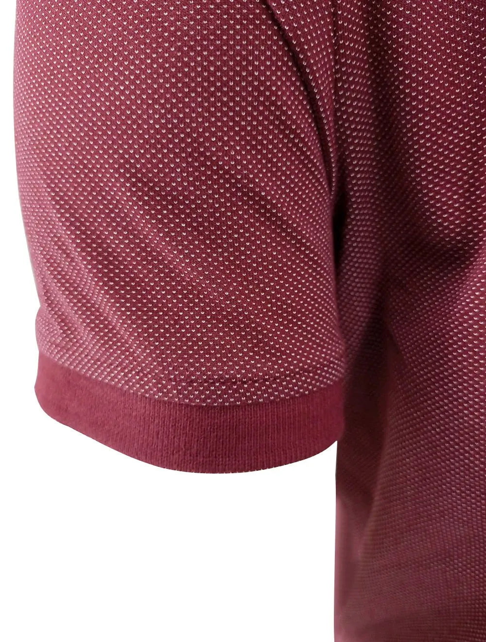 Polo Dudalina Masculina Malha Maquinetada Dots Bordô