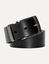 Cinto Aramis Masculino Couro Lines Marrom Café/Preto