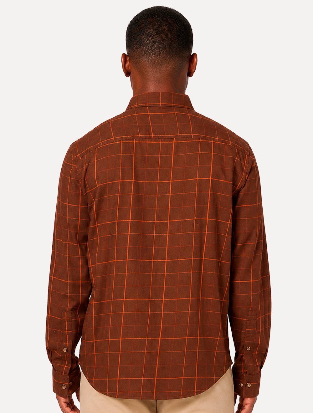 Camisa Columbia Masculina Rapid Rivers II Xadrez Marrom