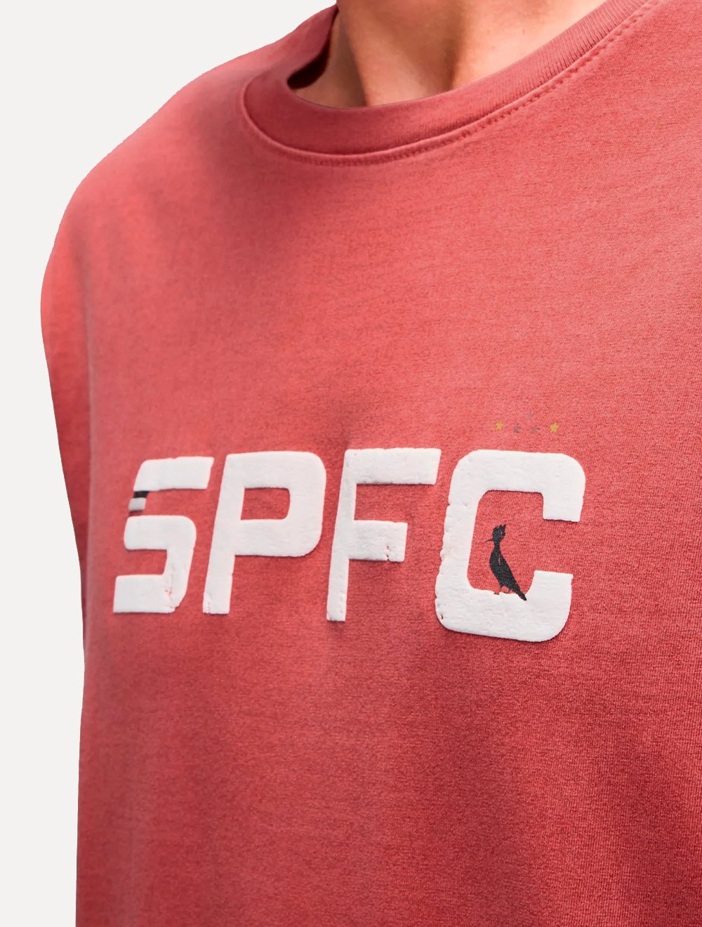 Camiseta Reserva Masculina SPFC Bust Name Vermelha