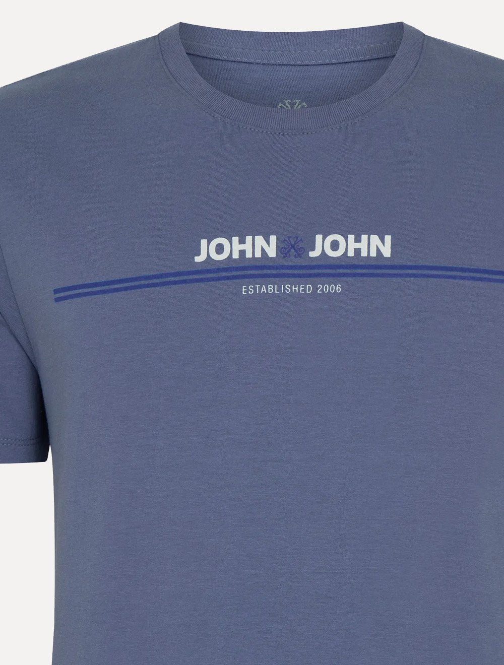Camiseta John John Masculina Regular Fit Simple Lines Roxo Médio
