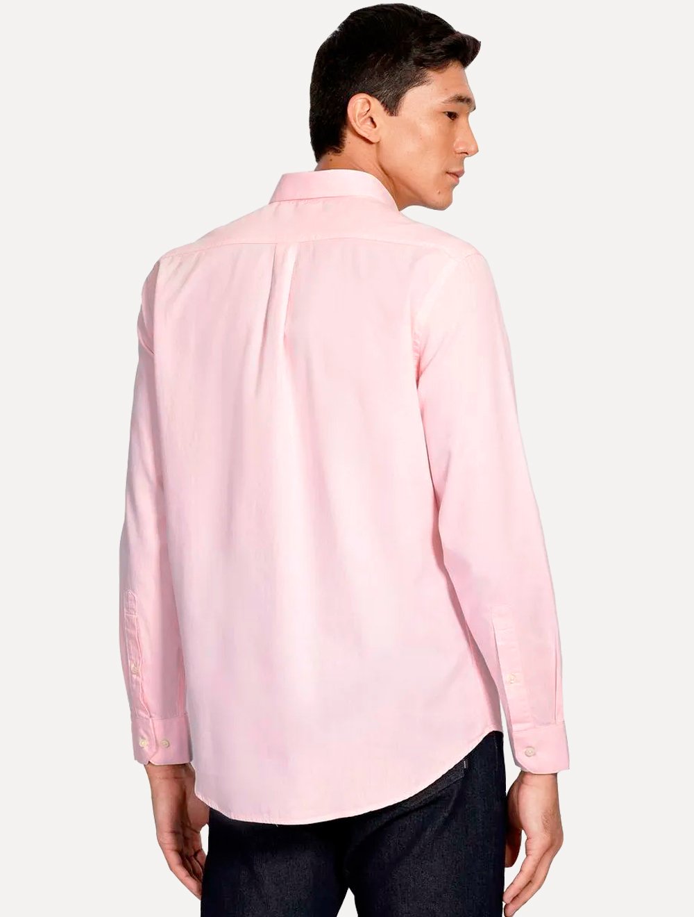 Camisa Aramis Masculina Regular Algodão Lotte Pocket Rosa Claro Mescla
