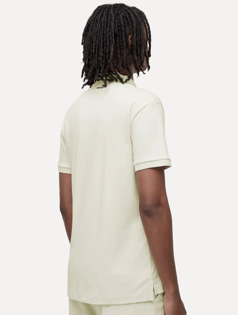 Polo Osklen Masculina Comfort Tridente Pure Touch Mono Logo Areia
