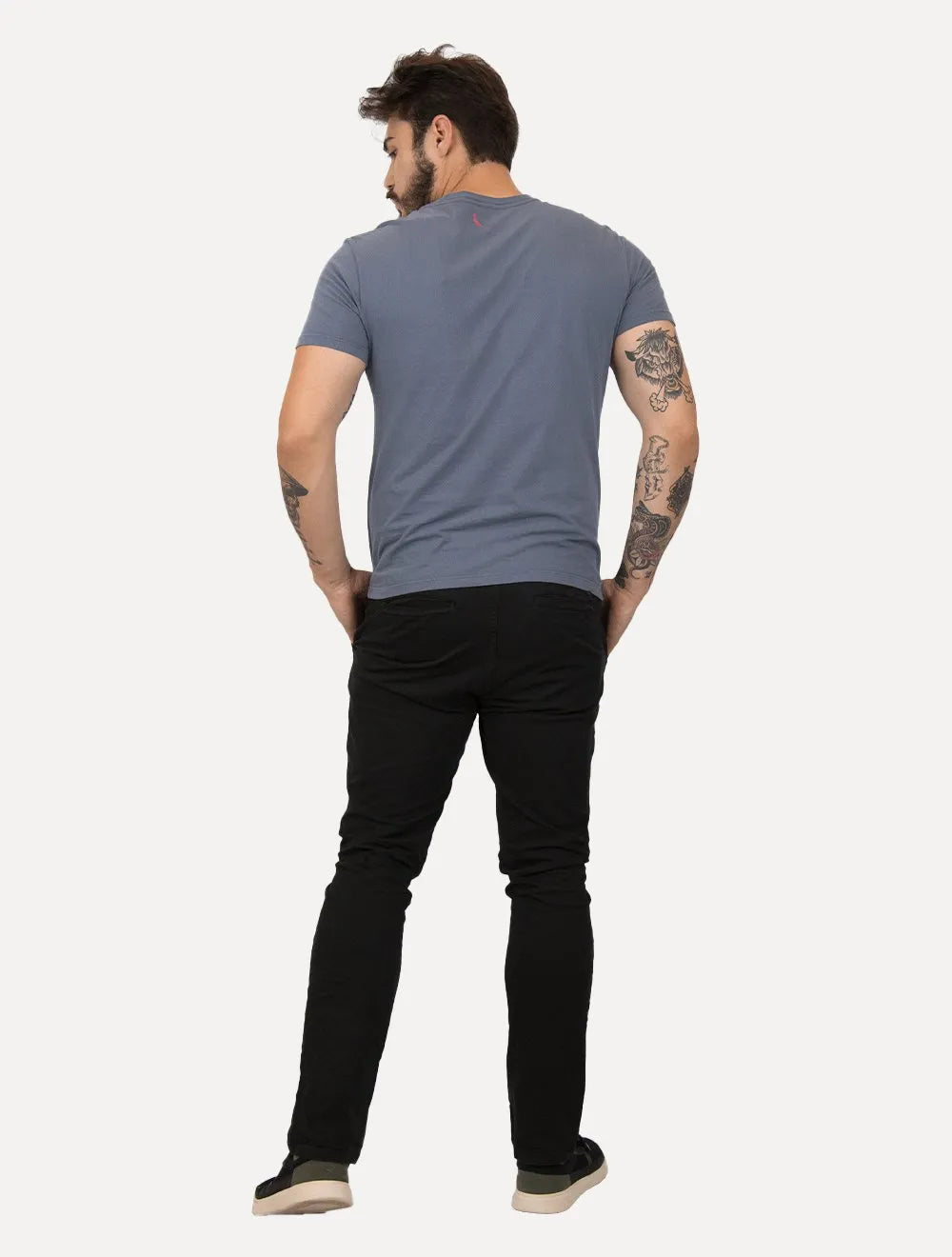 Camiseta Reserva Masculina Lisa Back Woodpecker Azul Marinho