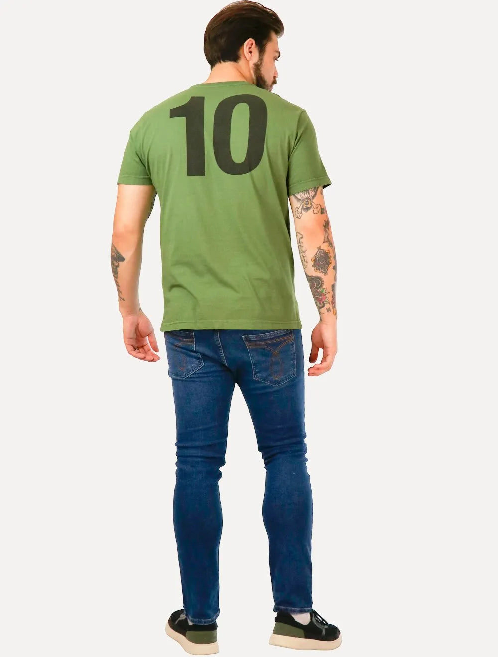 Camiseta Osklen Masculina Regular Brasão Futebol Verde