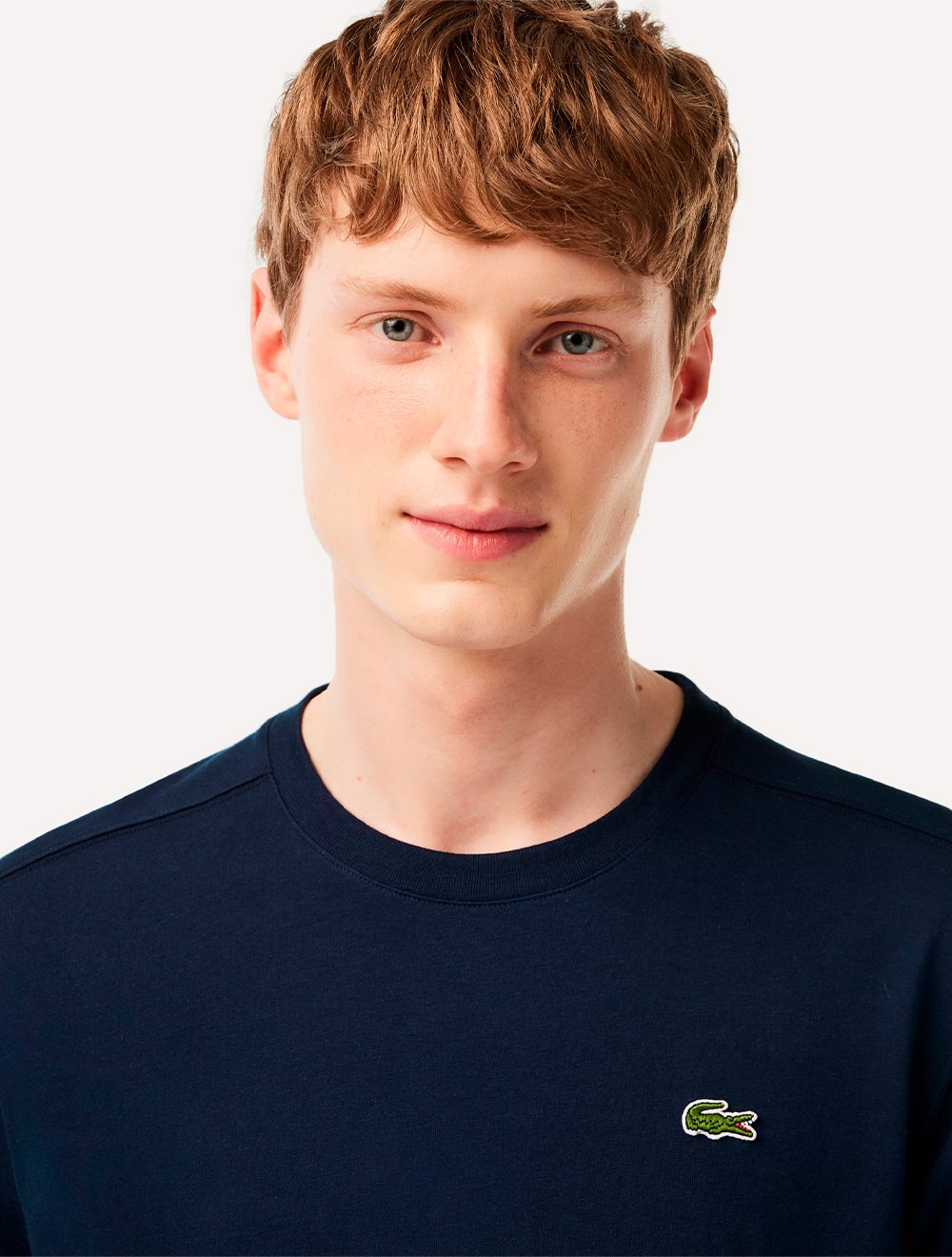 Camiseta Lacoste Masculina Sport Technique Logo Azul Marinho