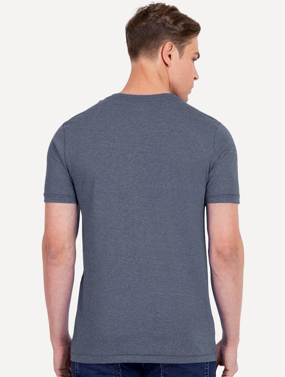 Camiseta Aramis Masculina Eco Lisa Azul Mescla