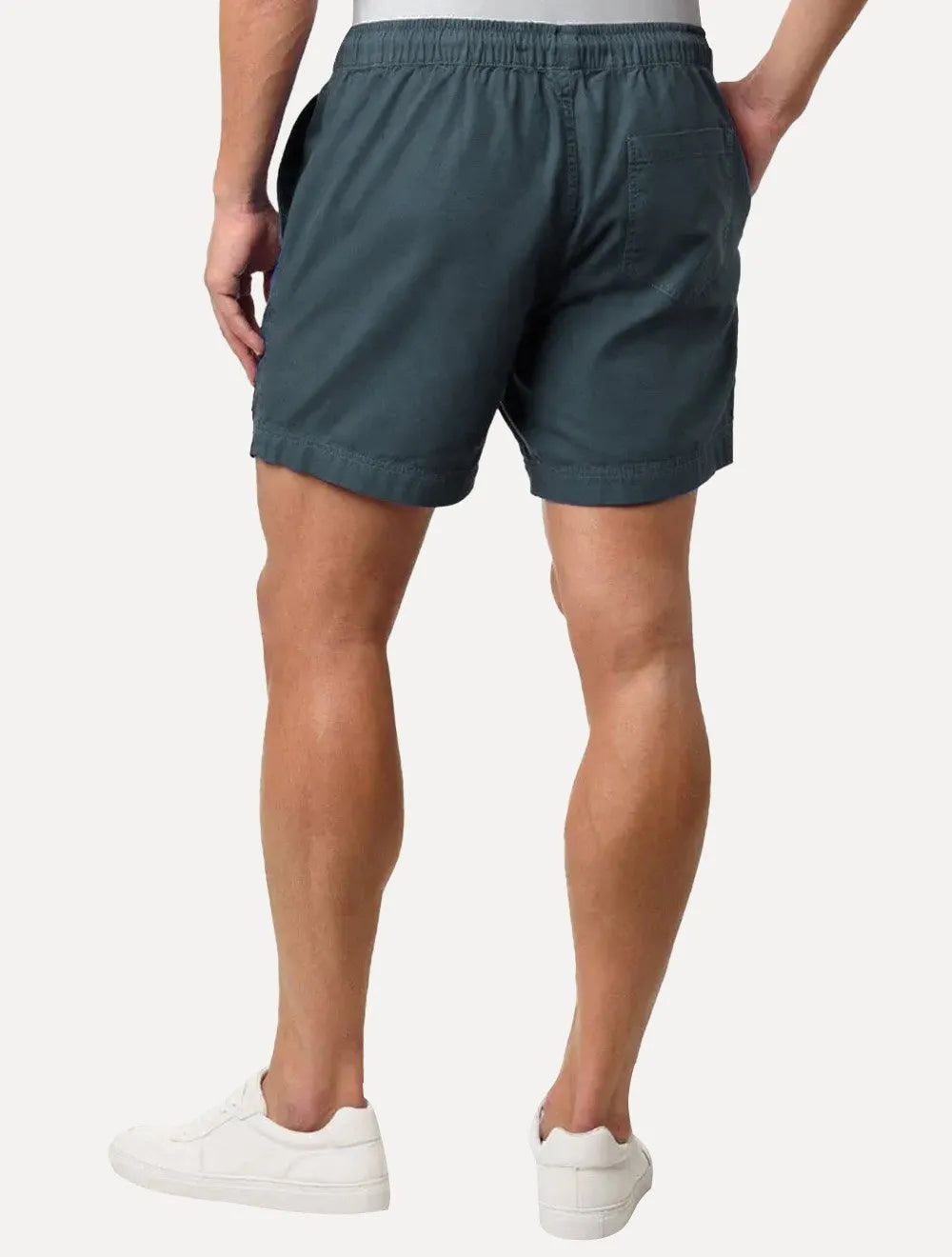 Short Calvin Klein Jeans Color Cós Elástico New Logo Azul Marinho