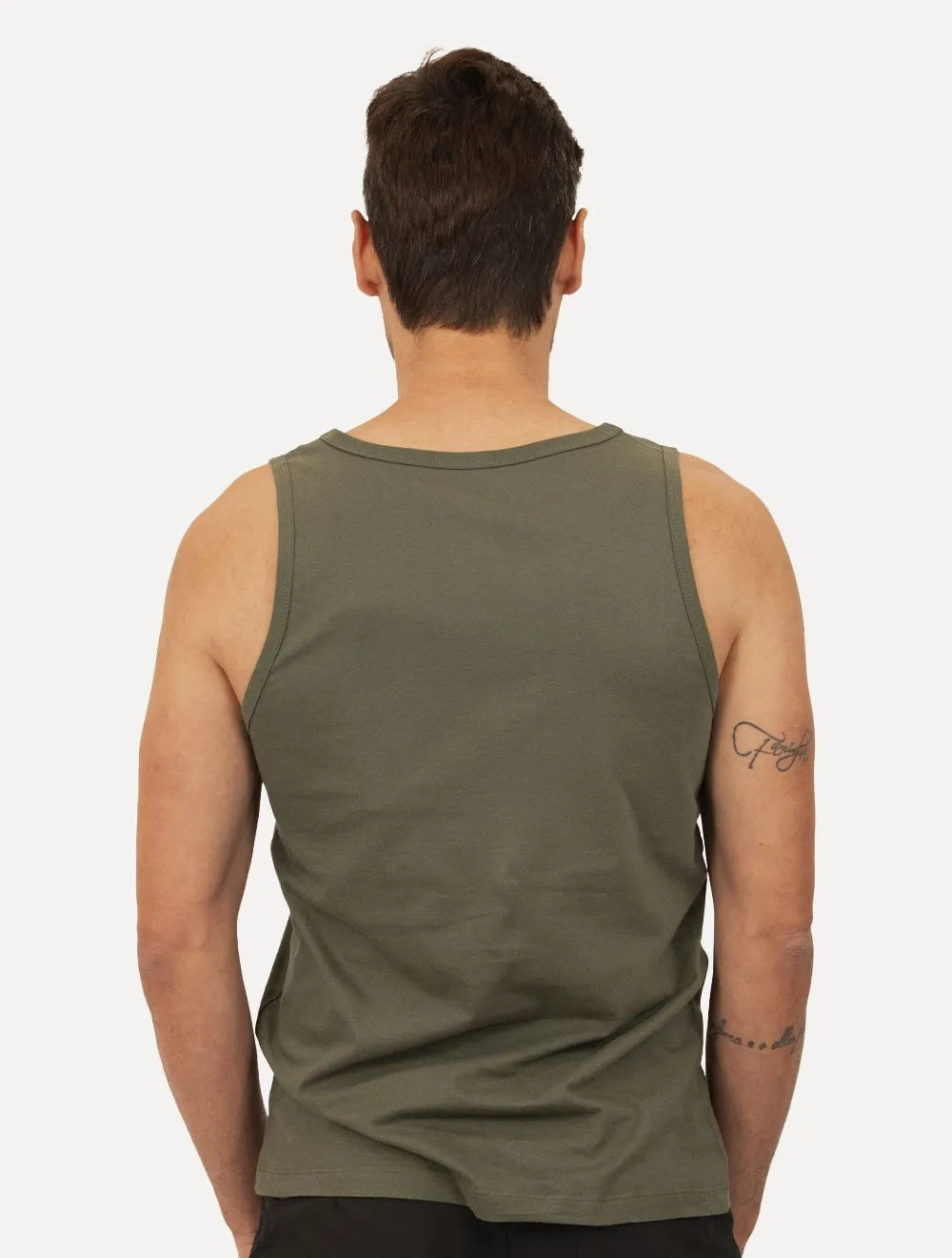 Regata Ellus Masculina Cotton Fine Classic Logo Verde Militar